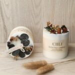 Ashae Dried Flower Soy Wax Candle - Lemon - Image 3